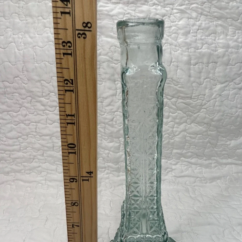 Vintage Eiffel Tower Glass Bottle 13.5